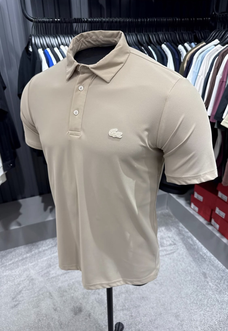 İthal Kırışmayan Kumaş Polo Yaka (26124-Bej)