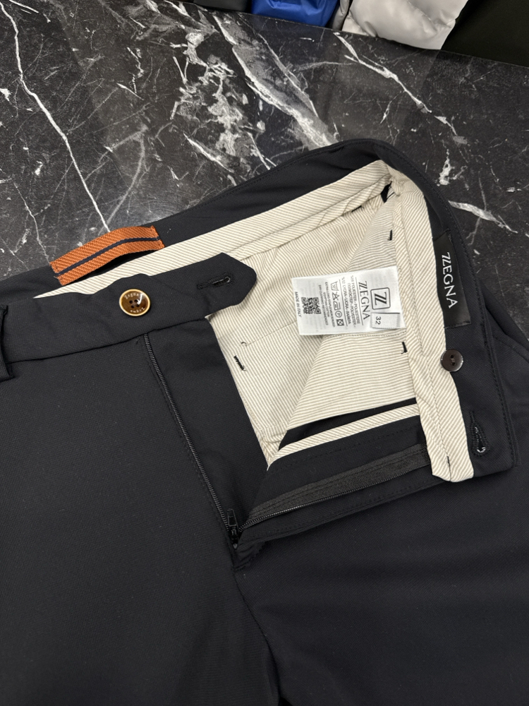 Zegna  Kırışmayan Kumaş Jogger Pantolon(1089-Siyah)