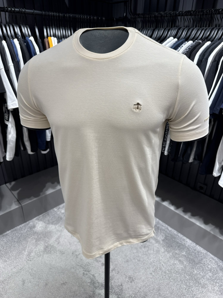 Premium Brooks Brothres T-shirt (2245-Ekru)