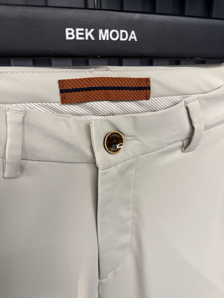 Zegna  Kırışmayan Kumaş Jogger Pantolon(1089-Bej)