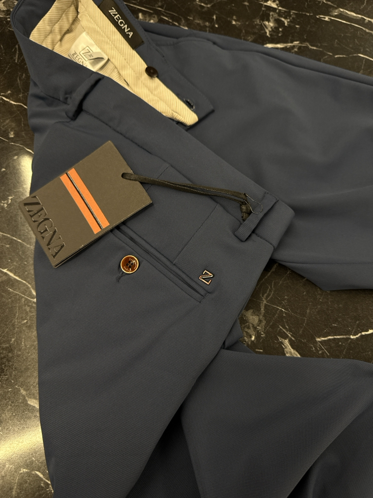 Zegna Kırışmayan Kumaş Jogger Pantolon(1089-İndigo)
