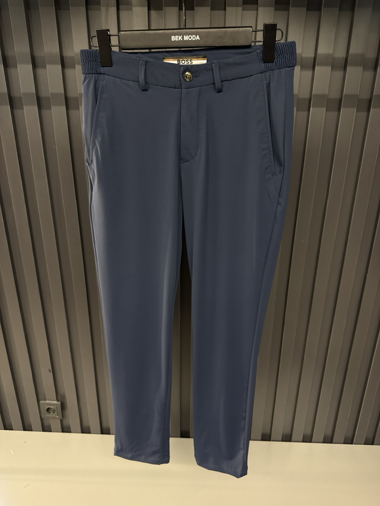 Boss Kırışmayan Kumaş Jogger Pantolon(1088-İndigo)