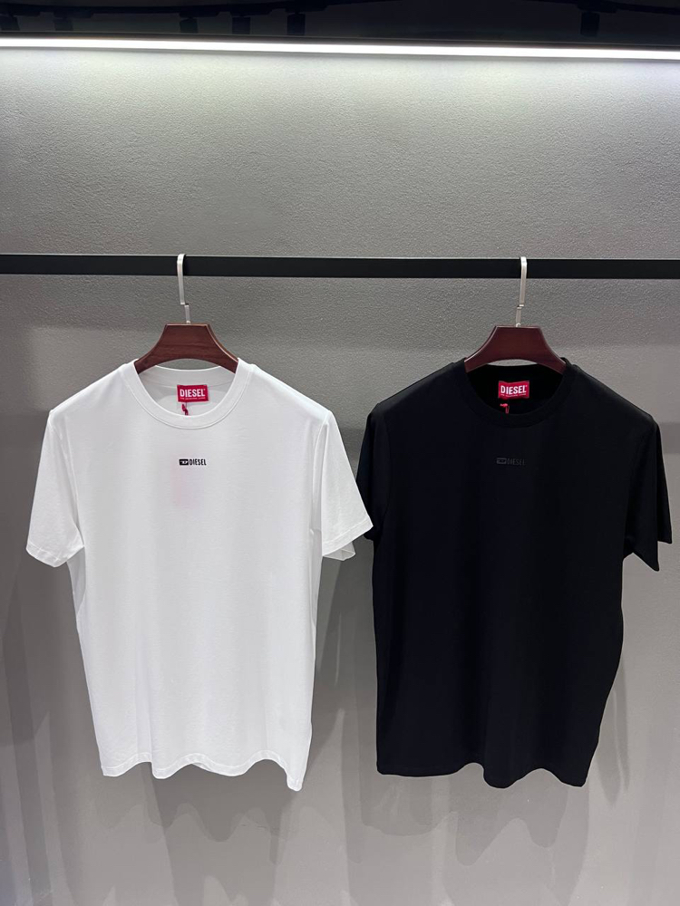 Dıesel Kırışmayan Kumaş T-shirt (26901- Siyah )