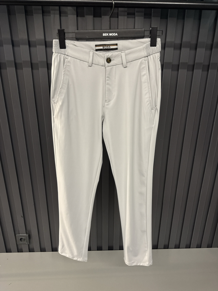 Boss  Kırışmayan Kumaş Jogger Pantolon(1088-Gri)