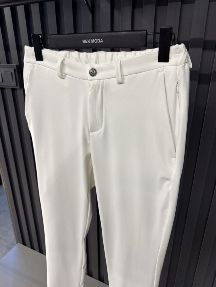 Modal Kırışmayan Kumaş Jogger Pantolon(1102-Beyaz)