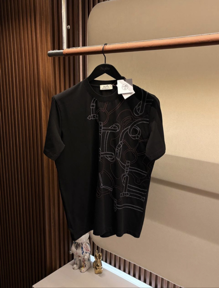 İthal Hermes T-shirt (Siyah) 5453