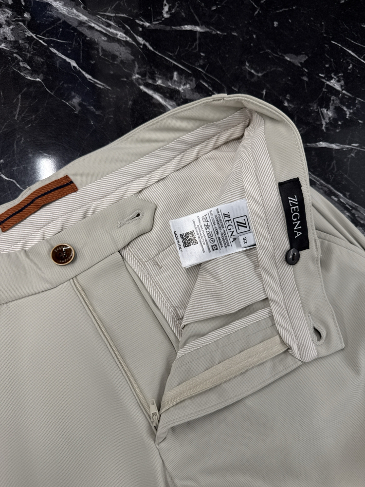 Zegna  Kırışmayan Kumaş Jogger Pantolon(1089-Bej)