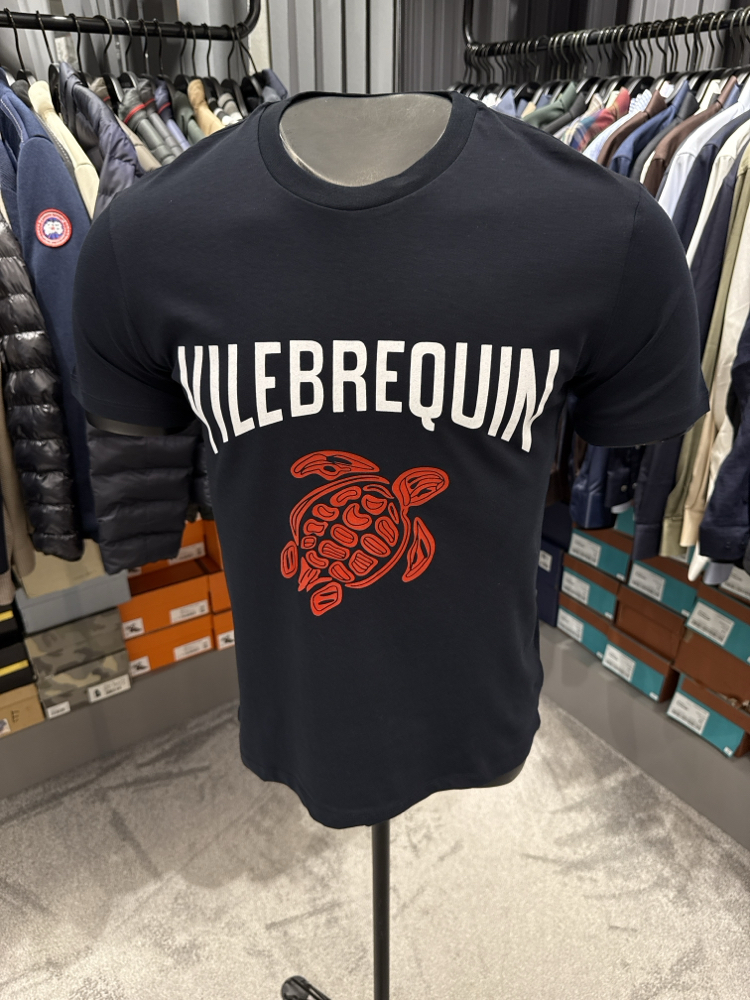 VILEBREQUIN Kaplumbağa Baskılı T-shirt