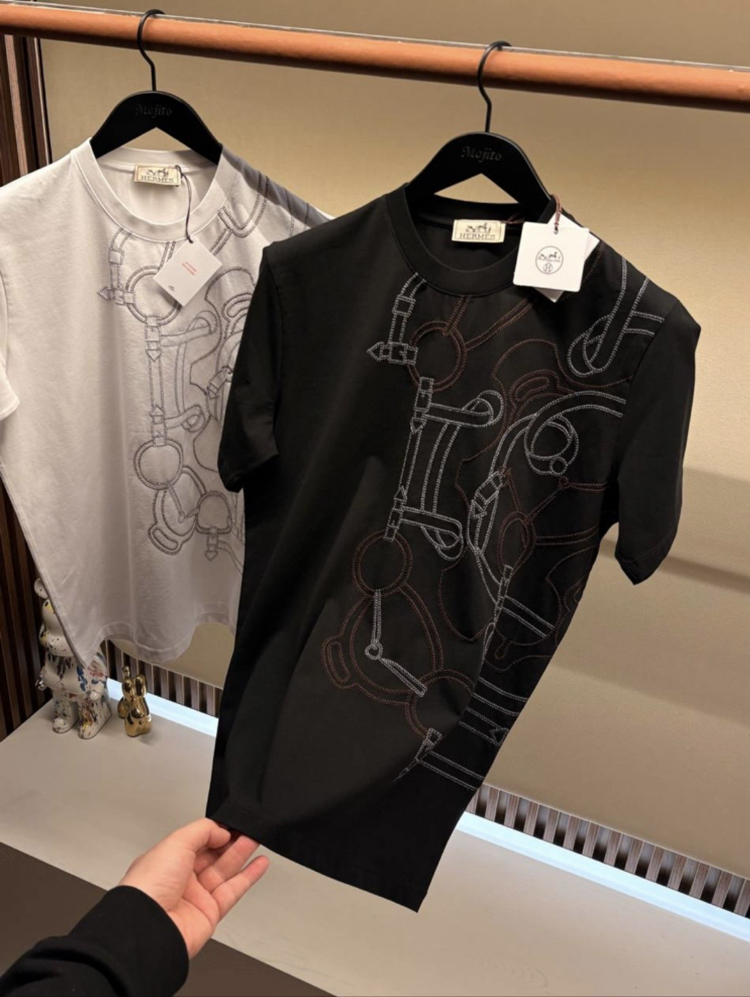 İthal Hermes T-shirt (Siyah) 5453