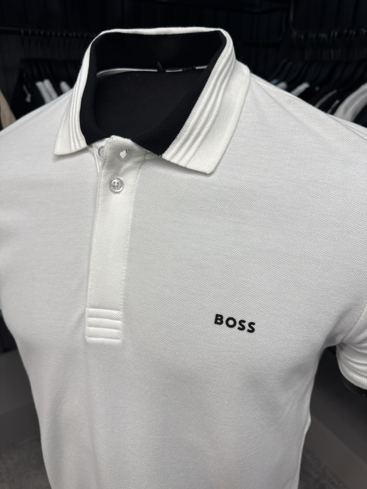 Boss Polo Yaka(1407-Beyaz)