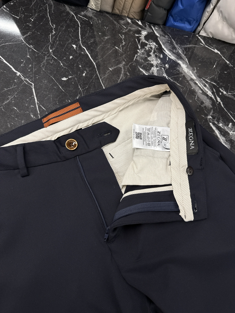 Zegna Kırışmayan Kumaş Jogger Pantolon(1089-Koyu Lacivert)
