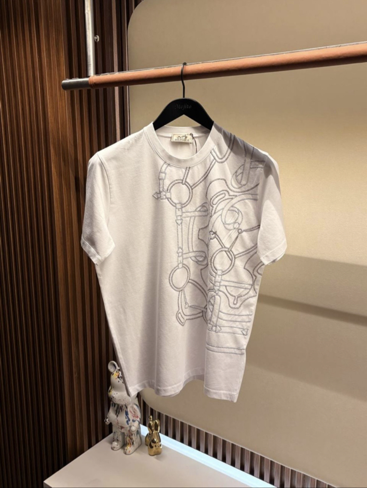 İthal Hermes T-shirt (Beyaz) 5354