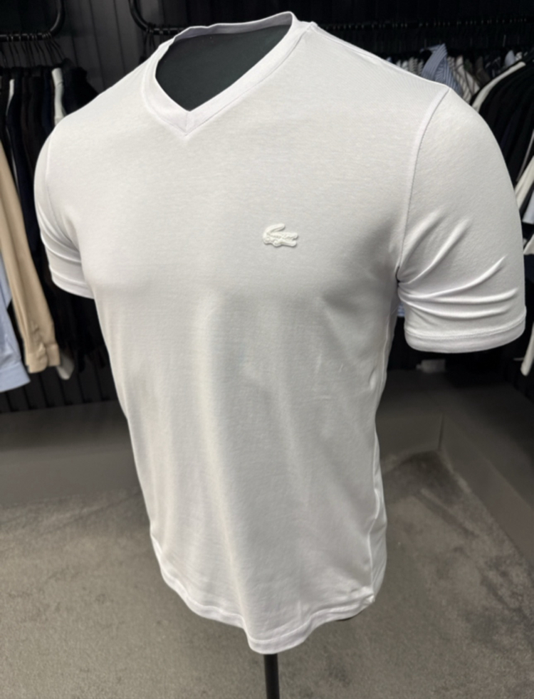 V Yaka T-shirt (2001 -Beyaz)