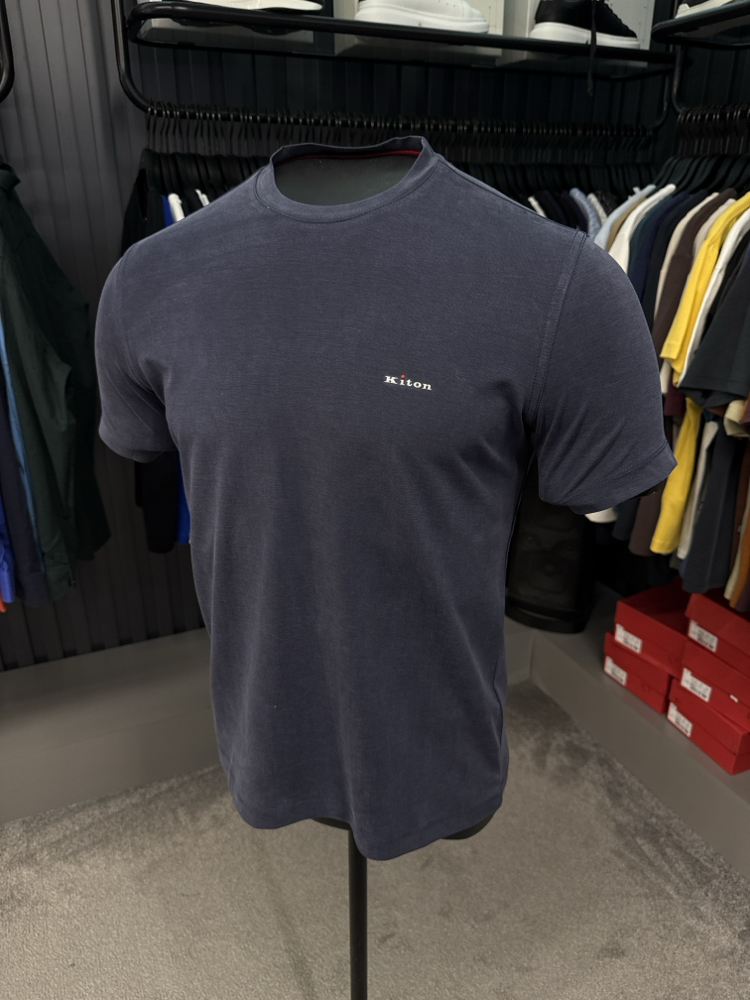 İthal Kiton T-shirt  Kırışmayan Kumaş (2286-Lacivert)