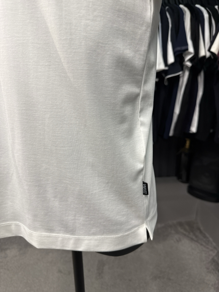 İthal  ZEGNA T-shirt  Kırışmayan Kumaş (15063-Beyaz)