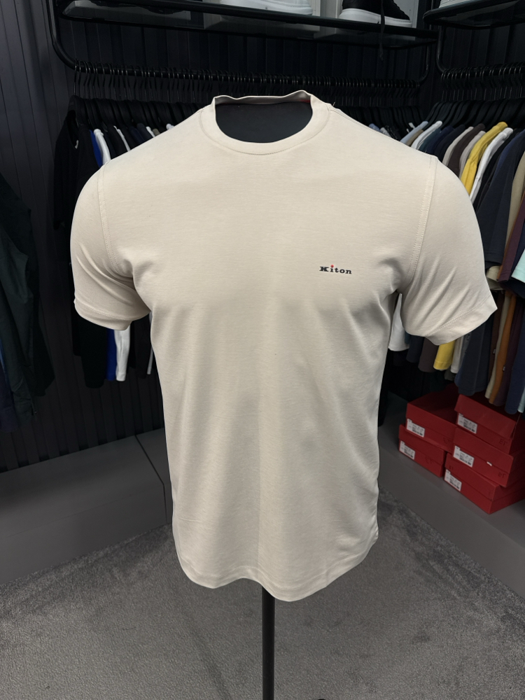 İthal Kiton T-shirt  Kırışmayan Kumaş (2286-Taş)