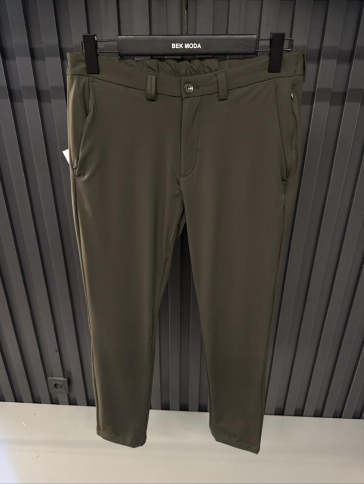 Modal  Kırışmayan Kumaş Jogger Pantolon(1102-Haki