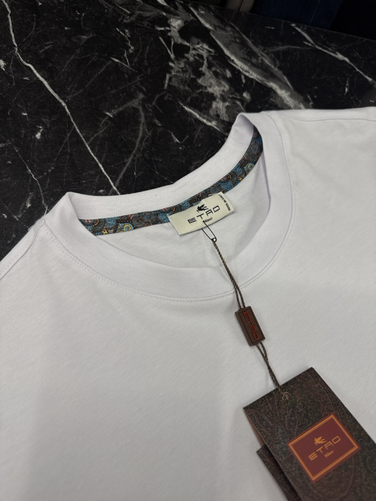 Premium Etro T-shirt (2238-Beyaz)