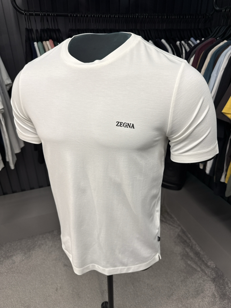 İthal  ZEGNA T-shirt  Kırışmayan Kumaş (15063-Beyaz)