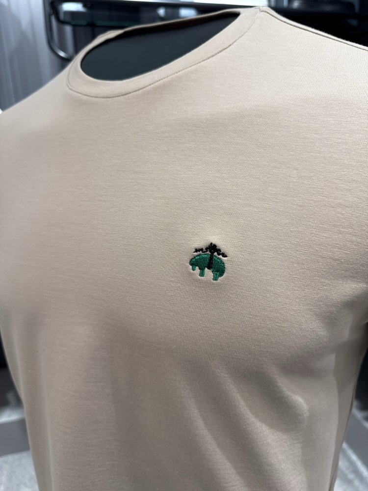 Premium Brooks Brothres T-shirt (2245-Bej)