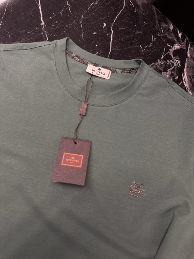 Premium Etro T-shirt (2238-Açık Yeşil)