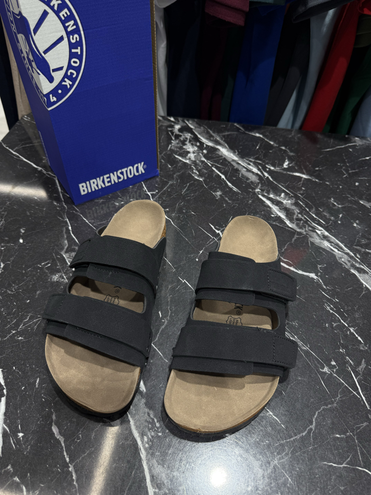 Birkenstock Yeni Sezon Cırtlı Terlik (Siyah)