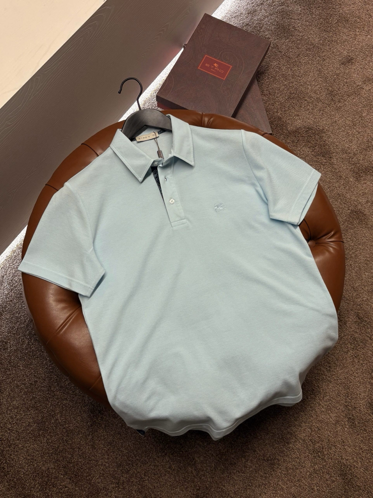 Etro Polo Yaka (3374-Buz Mavisi)