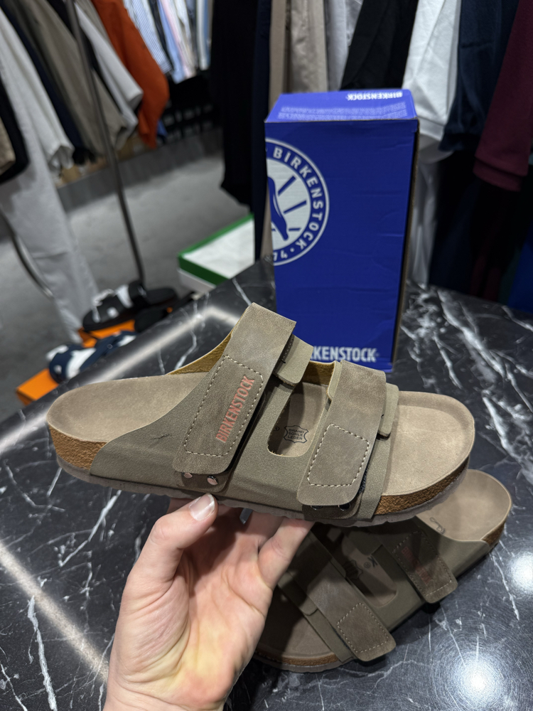 Birkenstock Yeni Sezon Cırtlı Terlik (Vizon)