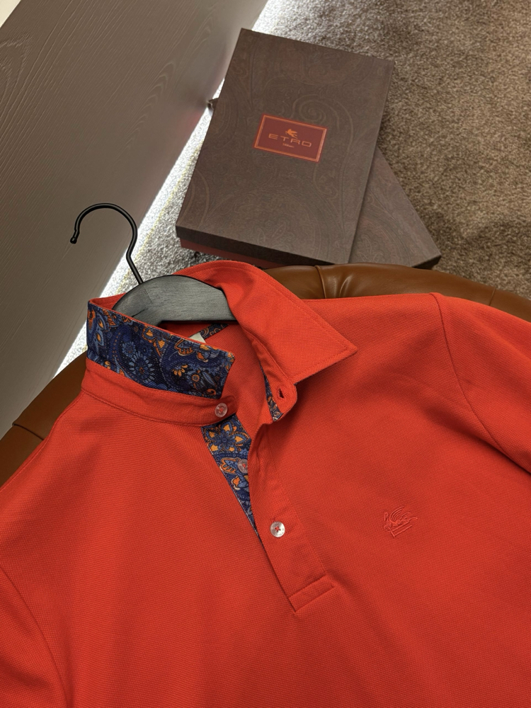 Etro Polo Yaka (3374-Nar çiçeği)