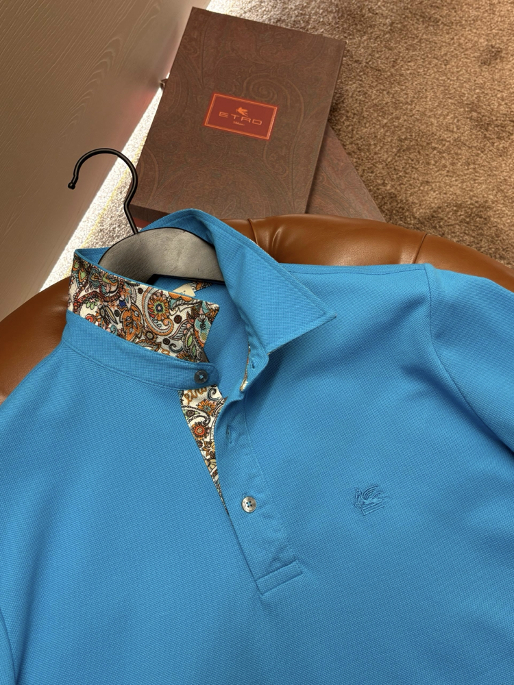 Etro Polo Yaka (3374-Turkuaz)