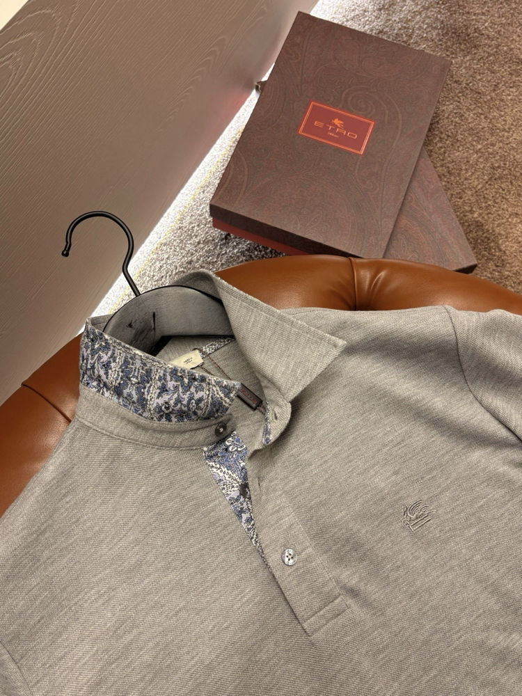 Etro Polo Yaka (3374-Gri)