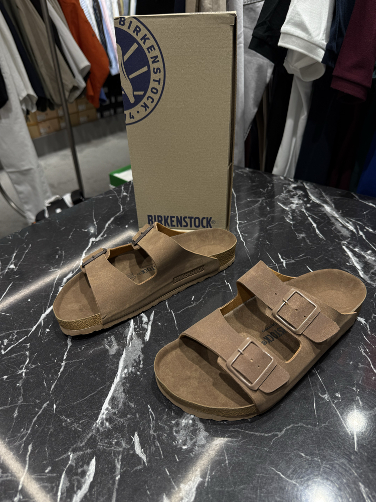 Birkenstock Arizona Süet Çift Toka (Kahverengi )