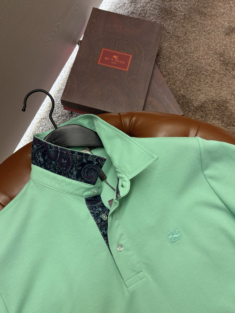 Etro Polo Yaka (3374-Nil Yeşili)