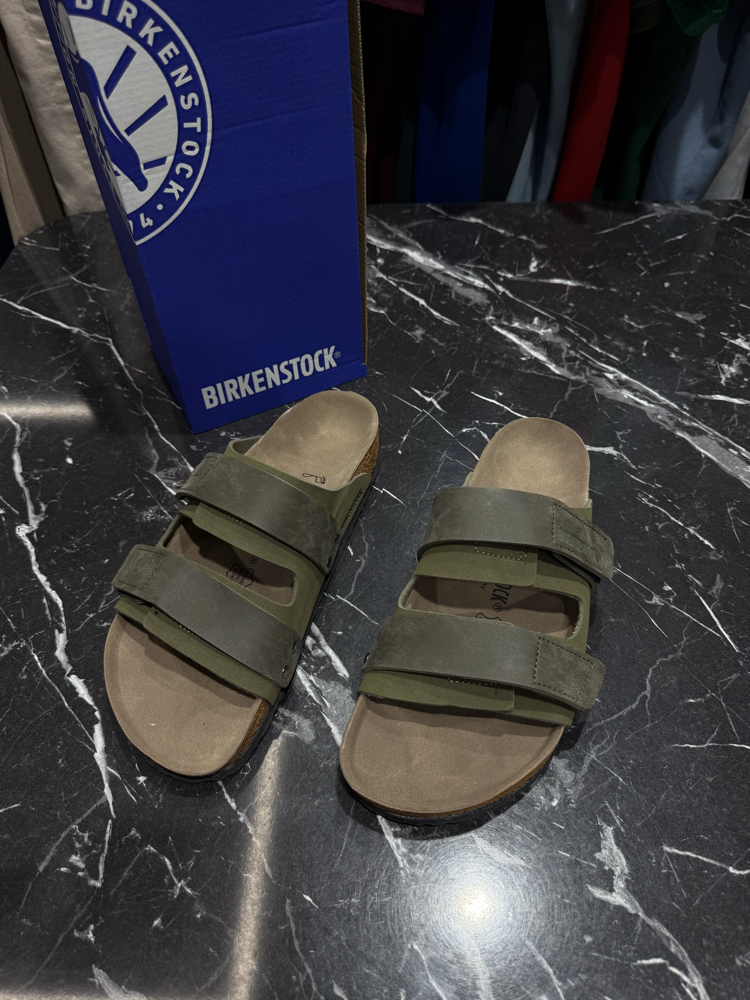 Birkenstock Yeni Sezon Cırtlı Terlik (Haki)