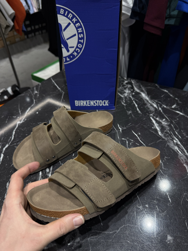 Birkenstock Yeni Sezon Cırtlı Terlik (Vizon)