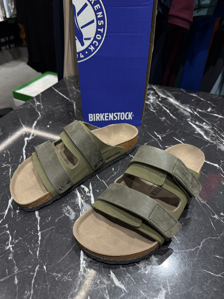 Birkenstock Yeni Sezon Cırtlı Terlik (Haki)
