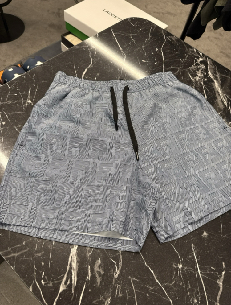 Fendi (F) Desenli Deniz Şortu 