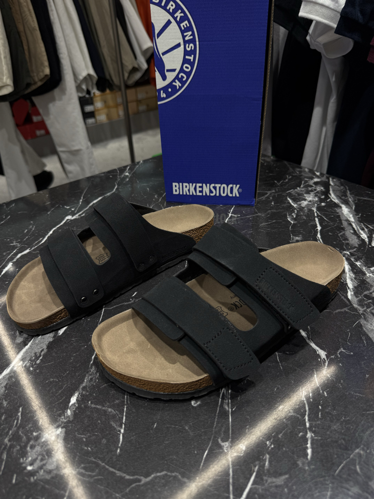 Birkenstock Yeni Sezon Cırtlı Terlik (Siyah)
