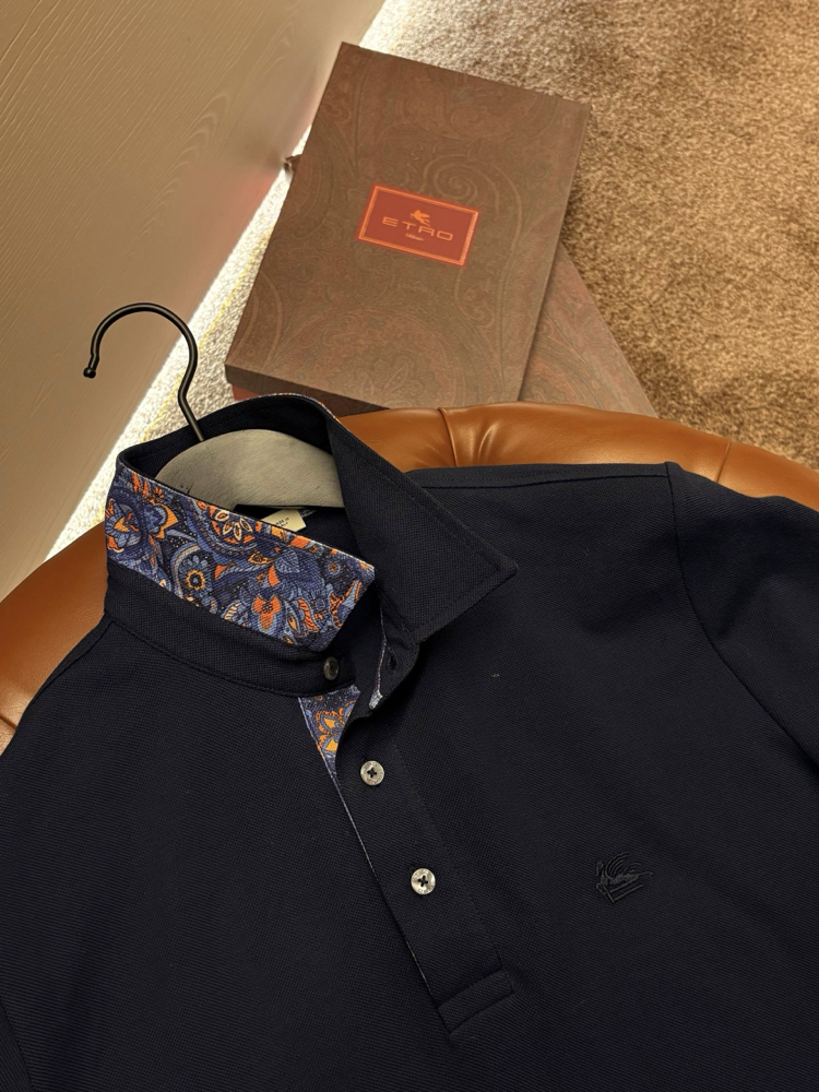 Etro Polo Yaka (3374-Lacivert)