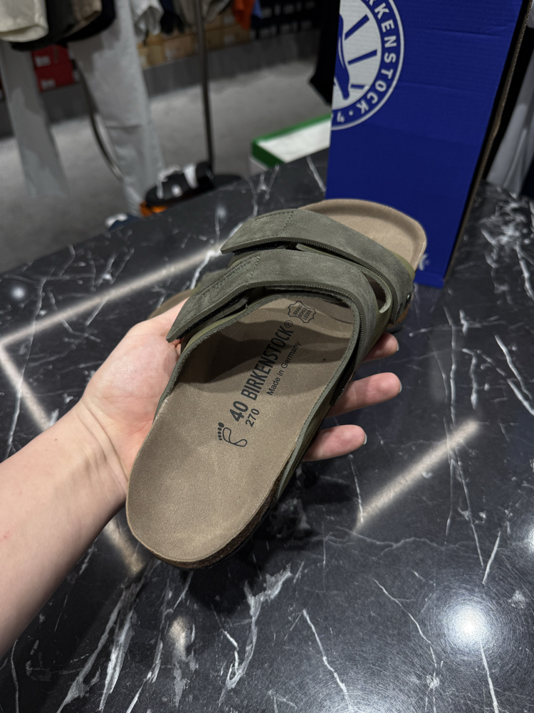 Birkenstock Yeni Sezon Cırtlı Terlik (Haki)