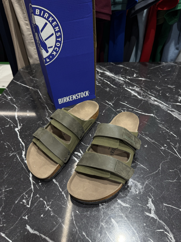 Birkenstock Yeni Sezon Cırtlı Terlik (Haki)