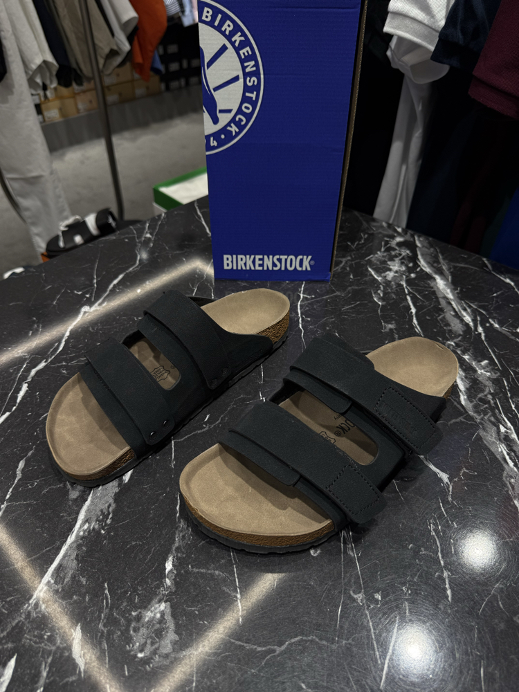 Birkenstock Yeni Sezon Cırtlı Terlik (Siyah)