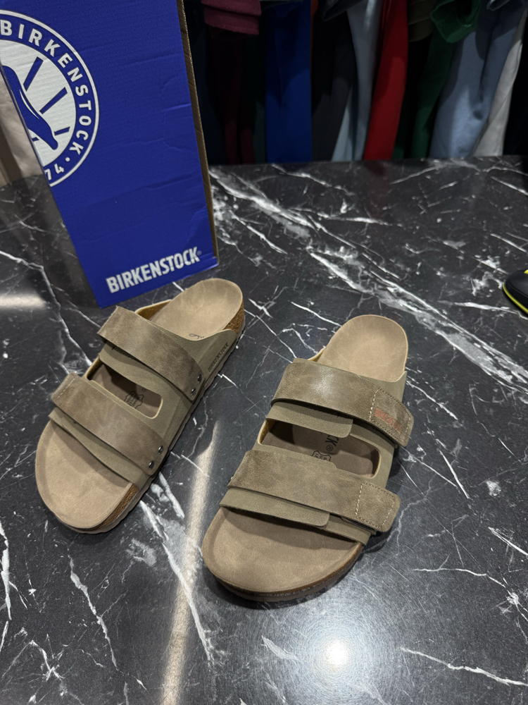 Birkenstock Yeni Sezon Cırtlı Terlik (Vizon)