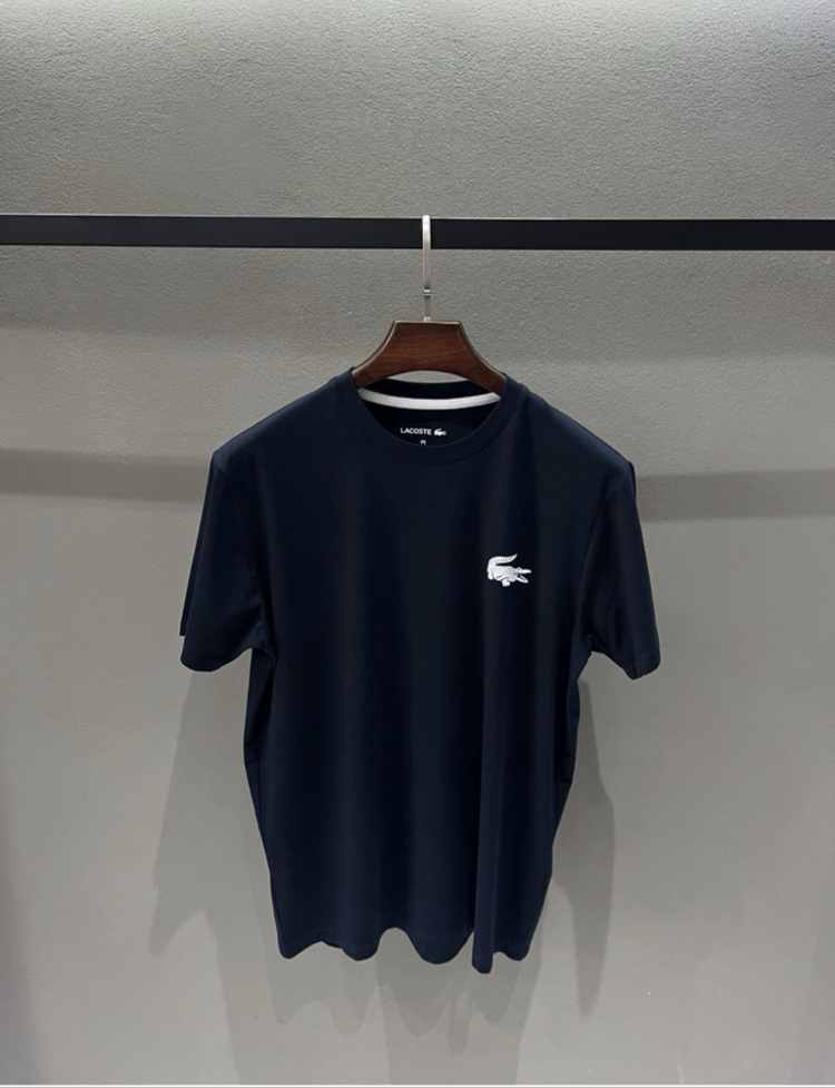 Premium Kırışmayan Kumaş T-shirt (26128- Lacivert )