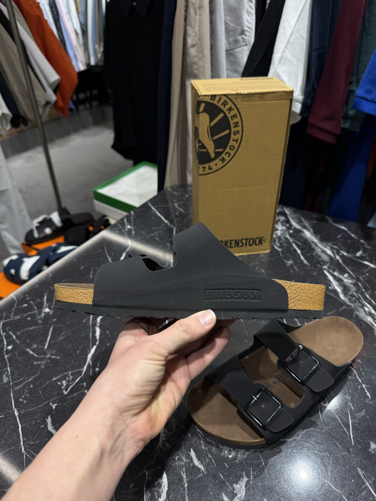 Birkenstock Arizona Süet Çift Toka (Siyah)