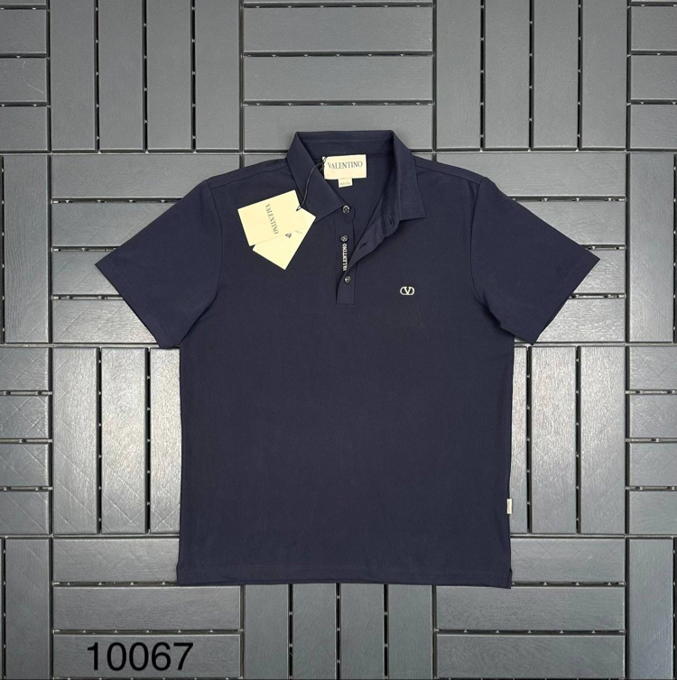 İthal Valentino Polo Yaka  Kırışmayan Kumaş (10067-Lacivert)