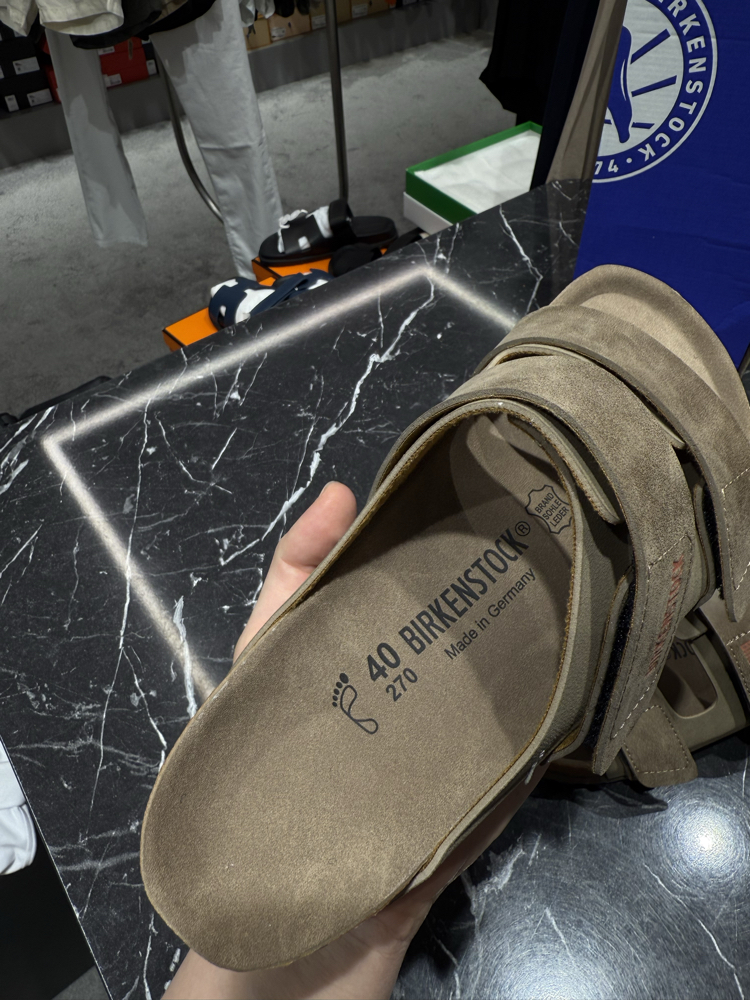 Birkenstock Yeni Sezon Cırtlı Terlik (Vizon)
