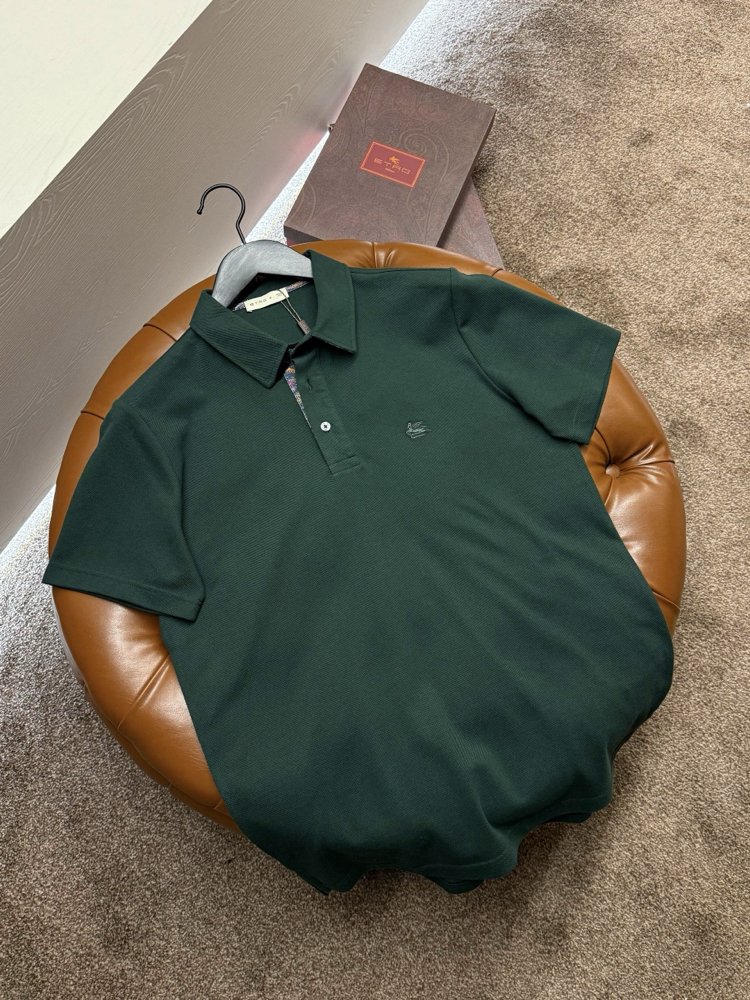 Etro Polo Yaka (3374-Koyu Yeşil)