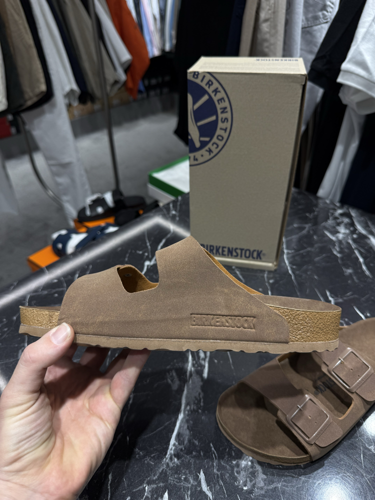 Birkenstock Arizona Süet Çift Toka (Kahverengi )