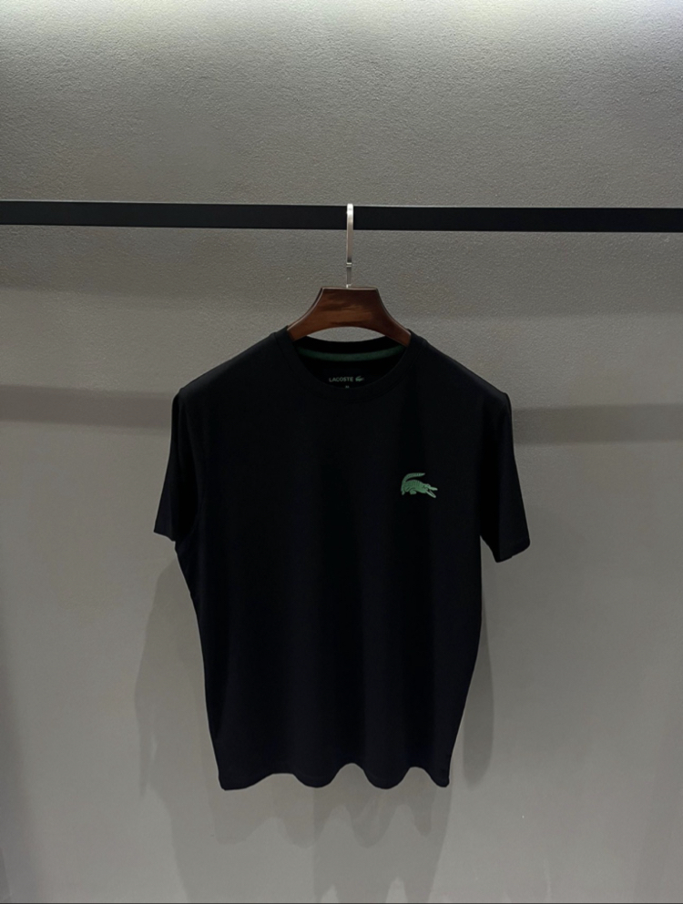 Premium Kırışmayan Kumaş T-shirt (26128- Siyah )